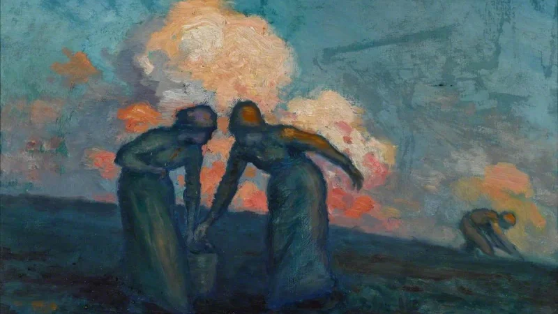 The Potato Carriers (H 48 x W 58 cm) - George William Russell
